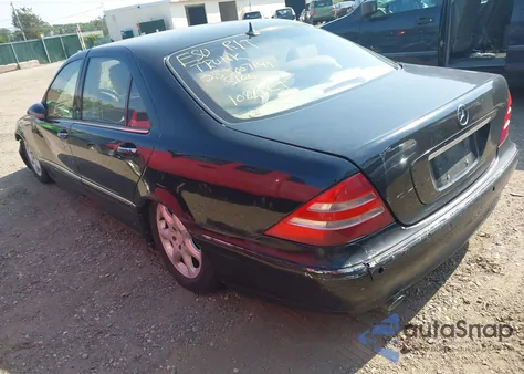 2002 Mercedes-Benz S 430 z USA, uszkodzony, nr VIN WDBNG70J12A294300